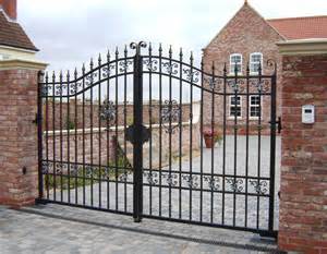 the main gate of a building