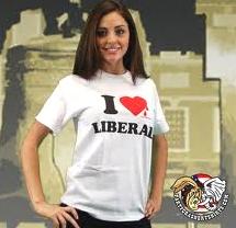 a liberal showing off her liberalism