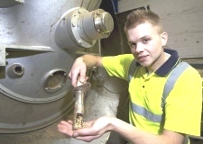 a young maltster at work