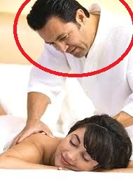 a masseur at work