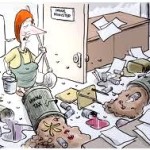 (The room is a mess!)