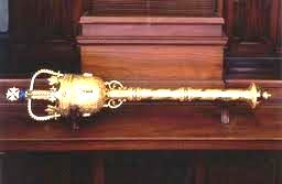 (one of several types of mace)