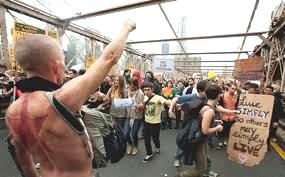 agitators at a demostration