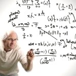 a mathematician solving a maths problem