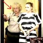 a prison matron with a prison mate