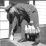 a milkman delivering bottled milk