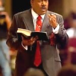 a Christian minister preaching