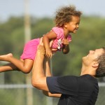 Tom Brady, football player, playing with his niece