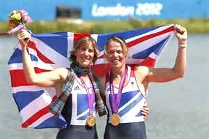 British Olympians with their gold medals in Olympic games