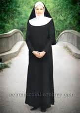 a typical nun in her habit