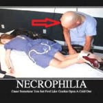 a male necrophile with a female corpse