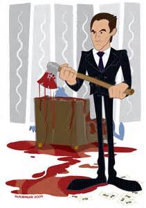 a violent psycho, feeling better chopping off heads