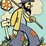 a typical roamer who goes about places