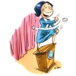 an over-enthusiastic rhetorician