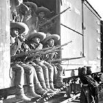 former Mexican revolutionaries on a train