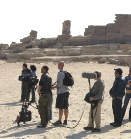 TV industry 'runners' on location