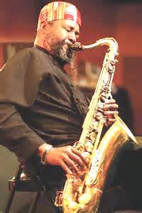 a saxophonist playing his saxophone