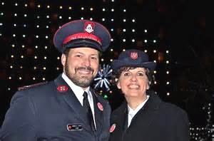 Salvationists in their uniforms
