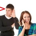a snooper, listening to her conversation