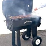 a barbecue smoker