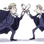 two solicitors fighting over a case