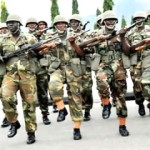 a troop of soldiers