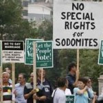 (protests against sodomites)