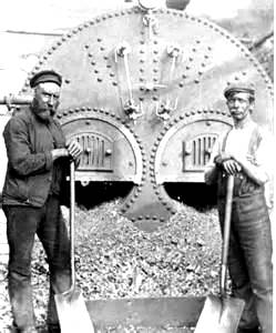 stokers or firemen on steamships of the past