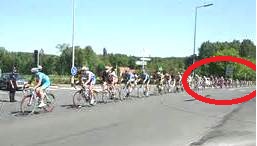 stragglers in a race